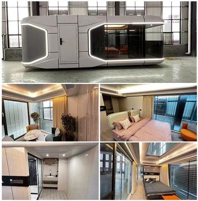 Rock Wool Sandwich Panel Wall Space Capsule Huis Luxe Moderne Prefabricated Huis