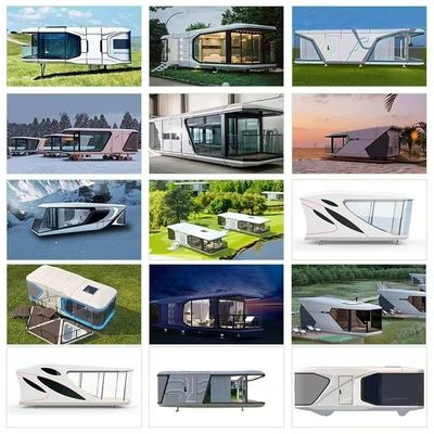 Rock Wool Sandwich Panel Wall Space Capsule Huis Luxe Moderne Prefabricated Huis