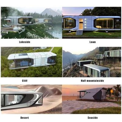 Leefruimte Capsule Huis Luxe Moderne Prefab Huis
