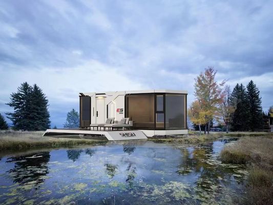 Space Capsule Hotel Modern Design Prefab Container House met online technische ondersteuning