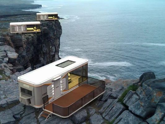 Space Capsule Hotel Modern Design Prefab Container House met online technische ondersteuning