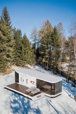Space Capsule Hotel Modern Design Prefab Container House met online technische ondersteuning