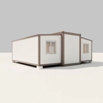 20 ft opvouwbare containerhuizen met dubbele-vleugel uitbreidingsdoos Online technische ondersteuning