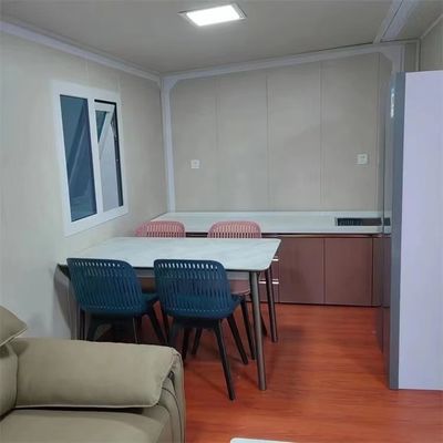 Uitbreidbare prefab container huis met dubbele vleugel vouwkamer en MGO plankvloer